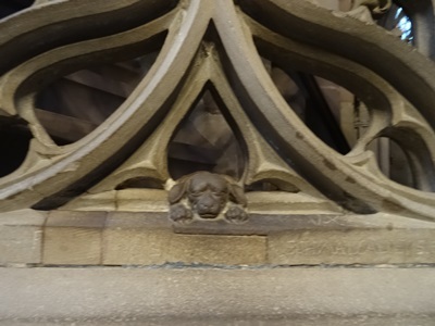 大聖堂のマスコット犬