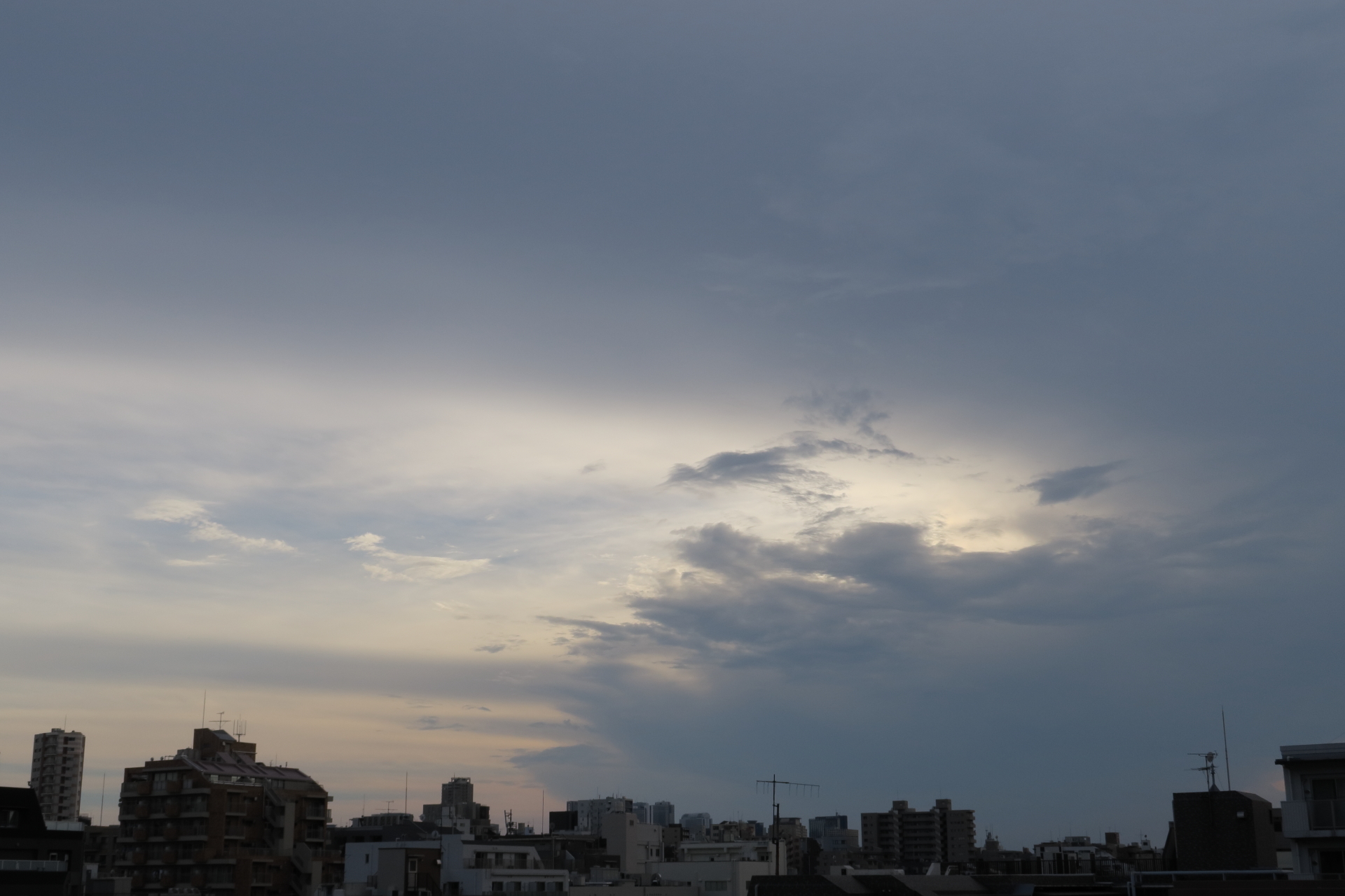 今日の雲　夕方