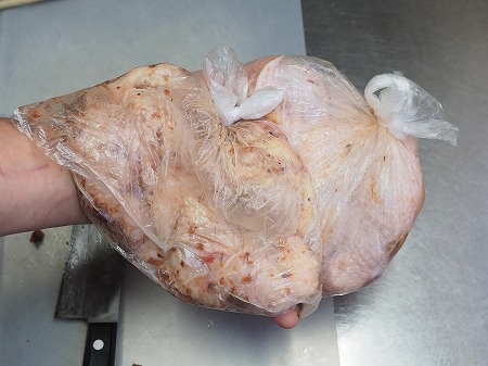 鶏むね肉のアンチョビ焼き、塩032
