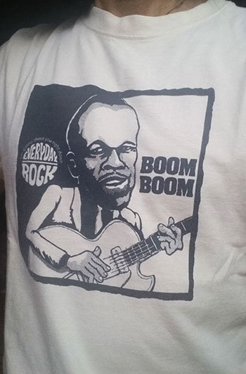 John Lee Hooker T Shirt caricature
