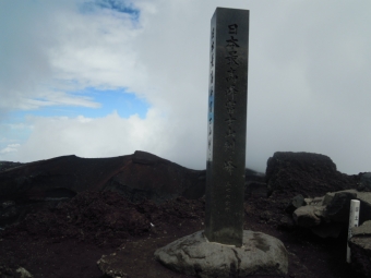 日本最高峰富士山剣が峰３７７６ｍ