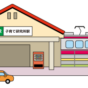 駅舎と電車