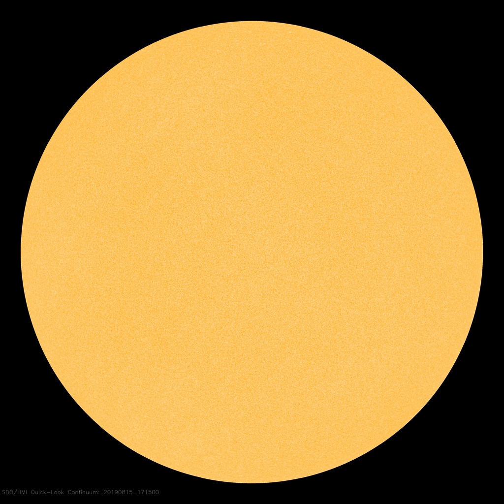 現在の太陽表面（白色光）