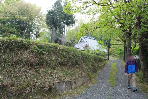④上は西端のⅡ郭、農地になっとる＠上野城跡