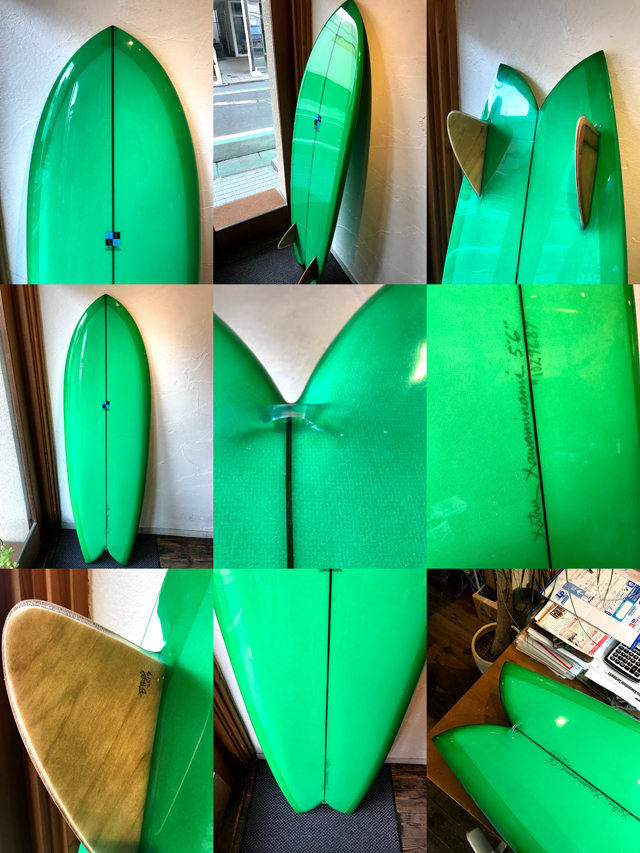 ★ストックボード！ＦＯＲＳＡＬＥ！KATSU KAWAMINAMI　SURFBOARDS　【モデルBONITA FISH_5'6”】です！