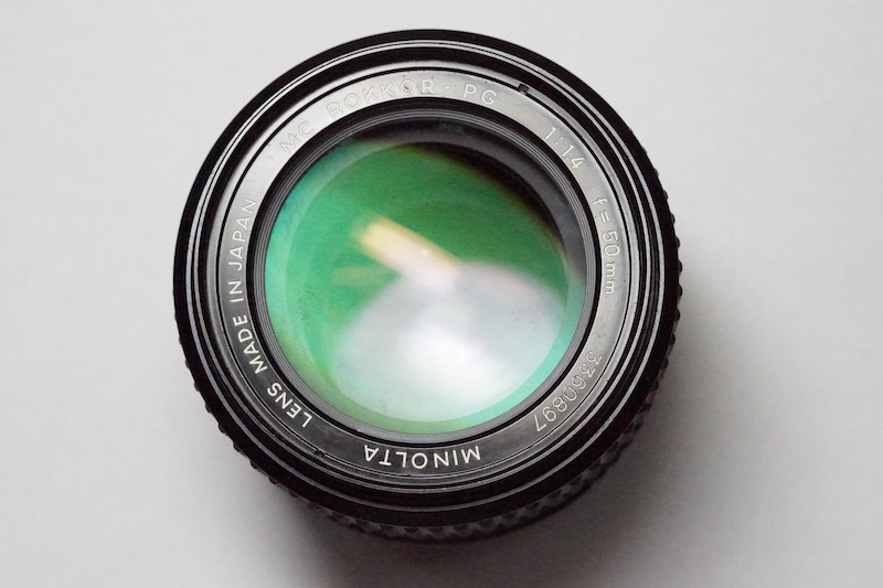 公式 MC 【緑のロッコール】MINOLTA ROKKOR-PG f1.4 50mm - レンズ(単 